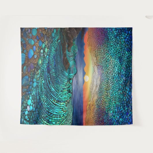 Tenture Aqua Mirage (Devant (Horizontal))