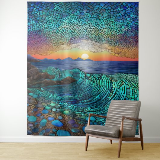 Tenture Aqua Mirage (En situation)
