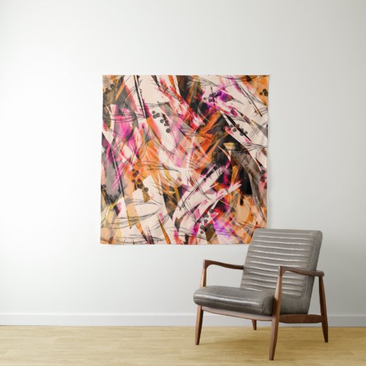 Tenture Aquarelle, arrière - plan abstrait vintage. (En situation)