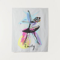Aquarelle Ballerina Dancer Thème Customisé