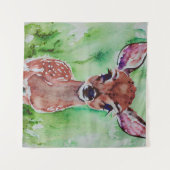 Tenture aquarelle bébé fae (Devant (Horizontal))