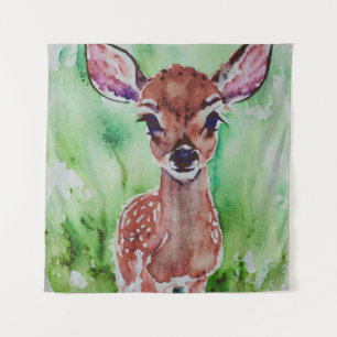 Tenture aquarelle bébé fae
