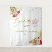 Tenture Aquarelle Boho Bacheloror Party Contexte (Devant)