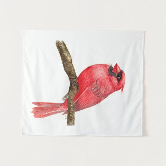 Tenture Aquarelle cardinale (Devant (Horizontal))