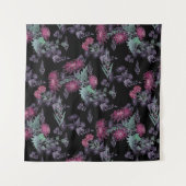 Tenture Aquarelle Chrysanthemums fleurs encre florale impr (Devant)