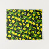 Tenture Aquarelle Citron 2 (Devant (Horizontal))