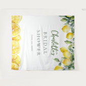 Tenture Aquarelle Citrons Fête des mariées Fond photo (Devant (Horizontal))