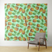Tenture Aquarelle d'ananas 2 (En situation (horizontale))