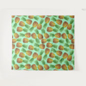 Tenture Aquarelle d'ananas 2 (Devant (Horizontal))