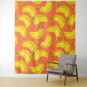 Tenture Aquarelle de bananes (En situation)