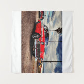 Tenture Aquarelle de Chevrolet Bel Air 1956 (Devant (Horizontal))