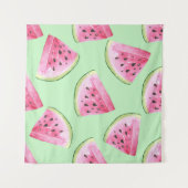 Tenture Aquarelle de pastèque, motif d'été sans soudure. (Devant (Horizontal))