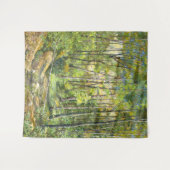 Tenture aquarelle de peinture de rainures sur soie (Devant (Horizontal))