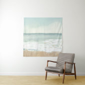 Tenture Aquarelle de plage (En situation)