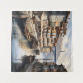 Tenture Aquarelle de Porto (Devant (Horizontal))