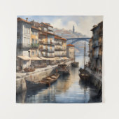 Tenture Aquarelle de Porto (Devant)