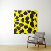 Tenture Aquarelle de Poster de animal Abstrait Leopard (En situation (horizontale))