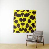 Tenture Aquarelle de Poster de animal Abstrait Leopard (En situation)
