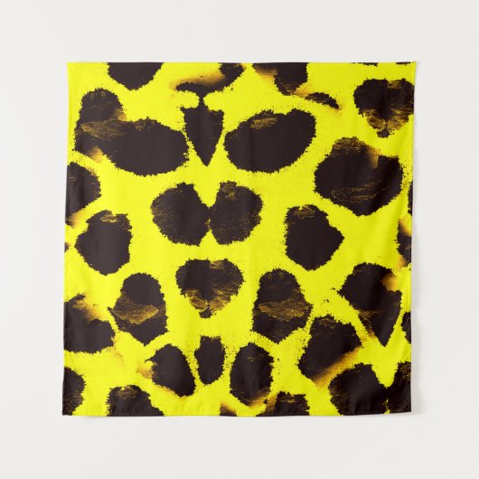 Tenture Aquarelle de Poster de animal Abstrait Leopard (Devant)