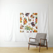 Tenture Aquarelle de récolte d'automne Festive Motif class (En situation (horizontale))