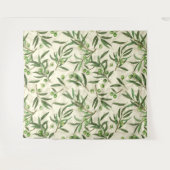 Tenture Aquarelle des branches d'olive (Devant (Horizontal))