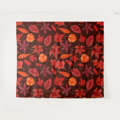 Tenture Aquarelle des feuilles d'automne (Devant (Horizontal))