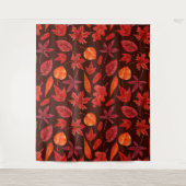 Tenture Aquarelle des feuilles d'automne (Devant)