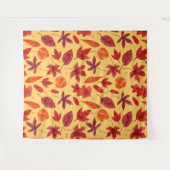 Tenture Aquarelle des feuilles rouges (Devant (Horizontal))