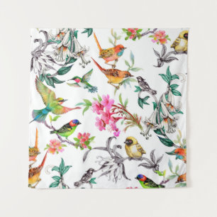 Tenture Aquarelle dessinée main sans couture motif avec tr