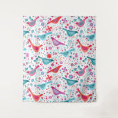 Tenture Aquarelle d'oiseau moderne (Devant)