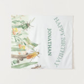 Tenture Aquarelle Enfant Insecte Punaise Anniversaire (Devant (Horizontal))