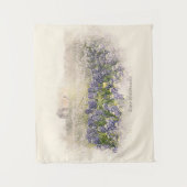 Tenture Aquarelle esquissée du champ Bluebonnet (Devant)