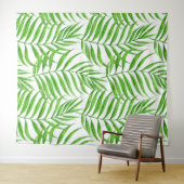 Tenture Aquarelle feuille de palme (En situation (horizontale))