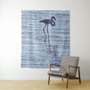 Tenture Aquarelle Flamant rose haute