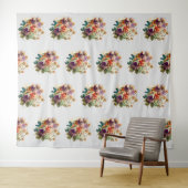 Tenture Aquarelle fleurs vintages (En situation (horizontale))
