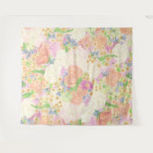 Tenture Aquarelle Floral Jardin Mariage Crest (Devant (Horizontal))