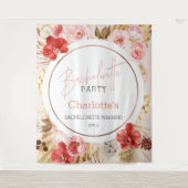 Tenture Aquarelle Florale Bachelorette (Devant)