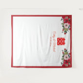 Tenture Aquarelle florale Chine mariage arrière-plan photo (Devant (Horizontal))