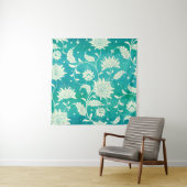 Tenture Aquarelle florale de porcelaine chinoise (En situation)