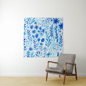 Tenture Aquarelle florale Plantes texture transparente (En situation)