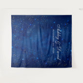 Tenture Aquarelle Galaxy Étoiles cosmiques Fond photo (Devant (Horizontal))