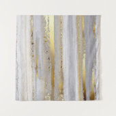 Tenture Aquarelle gris et texture or de luxe (Devant (Horizontal))