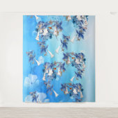 Tenture Aquarelle illustrée Fleur de lune (Devant)