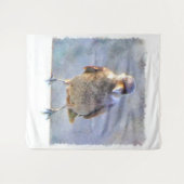 Tenture Aquarelle Jackdaw (Devant (Horizontal))