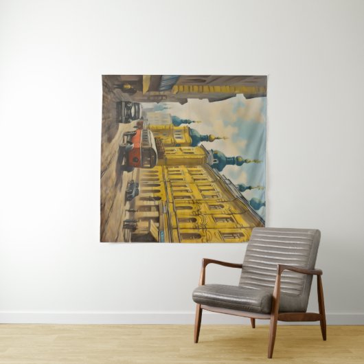 Tenture Aquarelle Kiev Ukraine (En situation (horizontale))