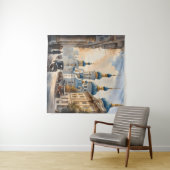 Tenture Aquarelle Kiev Ukraine (En situation (horizontale))