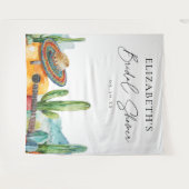 Tenture Aquarelle mexicaine Fiesta Fête des mariées fond (Devant (Horizontal))