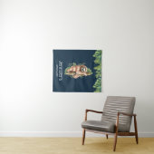 Tenture Aquarelle mignonne Sloth & Tropical Feuilles Sanct (En situation (horizontale))