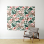 Tenture Aquarelle moderne Boho Tropical Floral (En situation (horizontale))