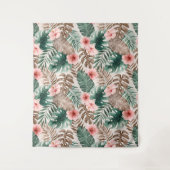 Tenture Aquarelle moderne Boho Tropical Floral (Devant)